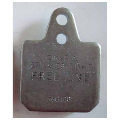 Brake pad Birel 40x38 Gray Hard, mondokart, kart, kart store