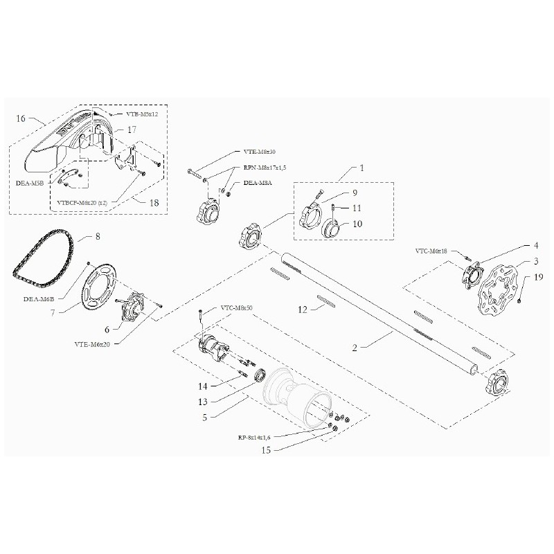 Carter paracatena Freeline BirelArt Easykart, MONDOKART, kart