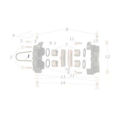 Stiftblock pad V04 V05 "U" CRG, MONDOKART, kart, go kart