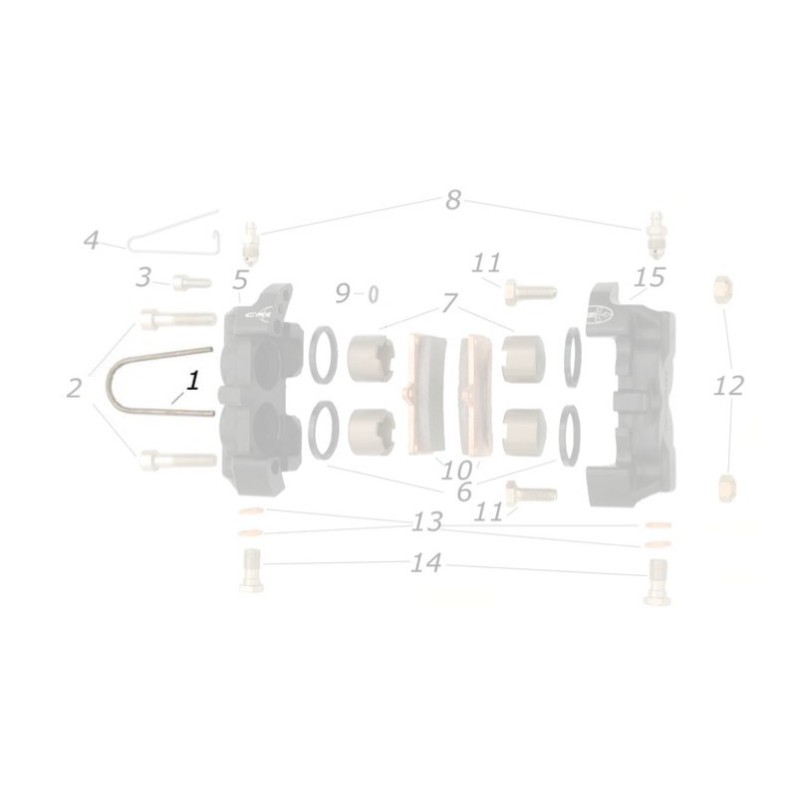 Epin bloque plaquettes V04 V05 "U" CRG, MONDOKART, kart, go