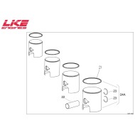 Segment piston 60cc, MONDOKART, kart, go kart, karting, pièces