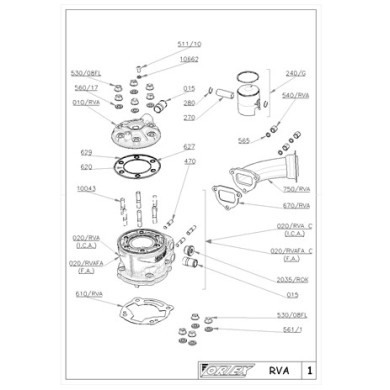 Oring internal head Vortex, mondokart, kart, kart store