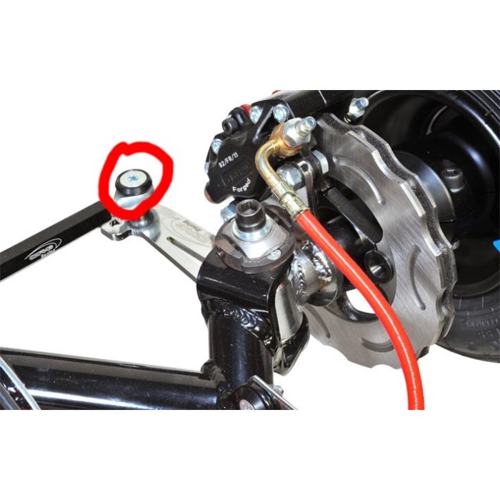 Rondelle conique aluminium 19 x 8 mm, MONDOKART, kart, go kart