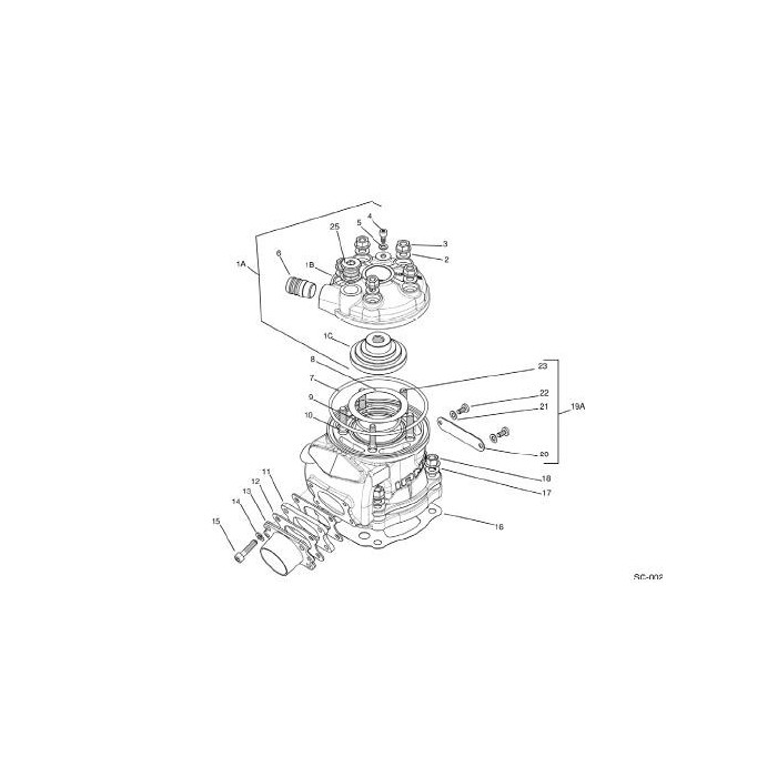 Cupola testa Iame Screamer KZ VERSIONE PREPARATA RACING