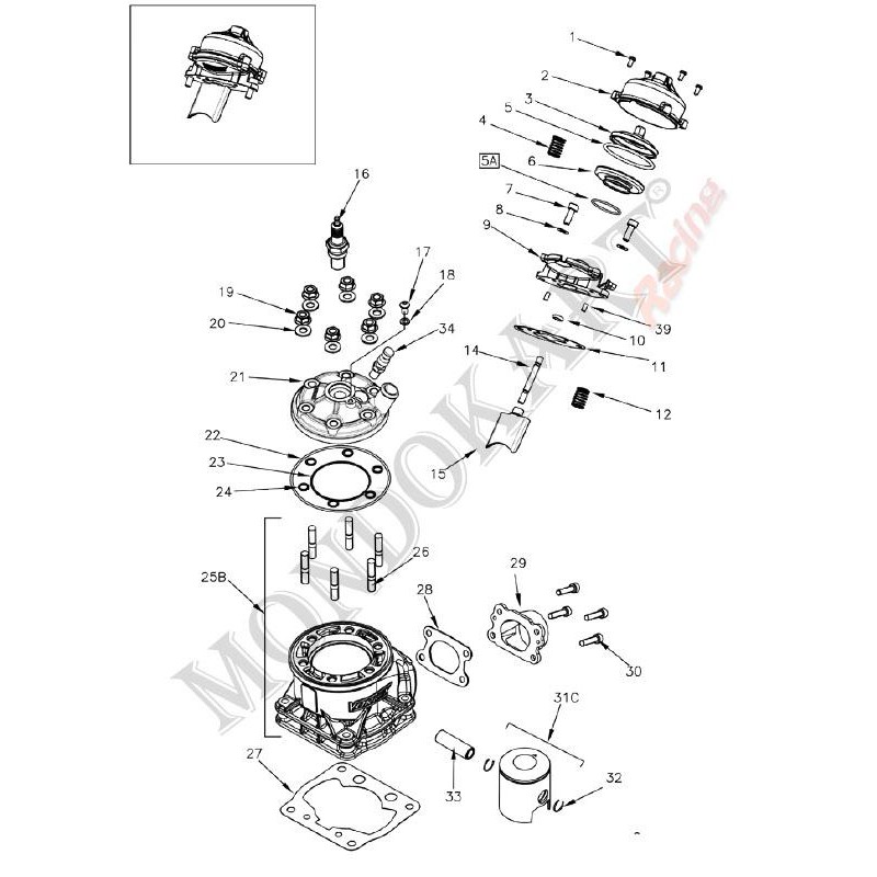 Decompression valve Vortex DVS DDS DDJ, MONDOKART, kart, go