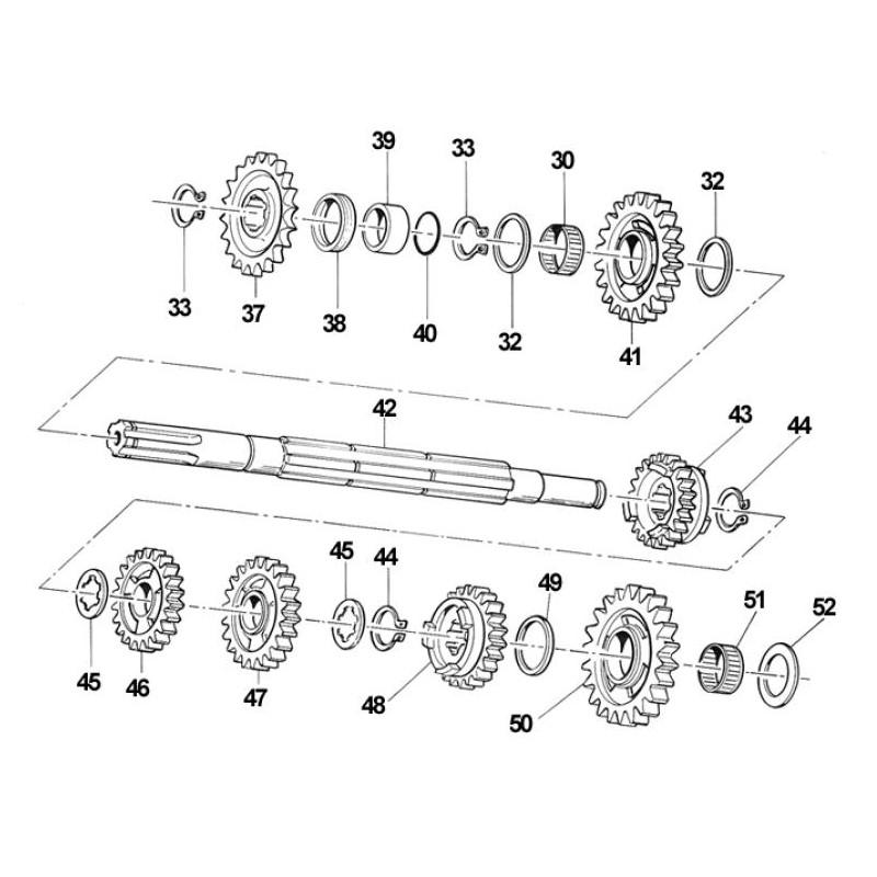 Scheibe 26 X 17 X 0.5 secondary shaft TM, MONDOKART, kart, go