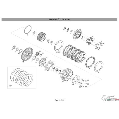 Anello elastico d.35 Modena KK1 MKZ, MONDOKART, kart, go kart
