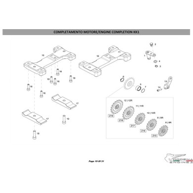 Leva comando cambio Modena KK1 MKZ, MONDOKART, kart, go kart