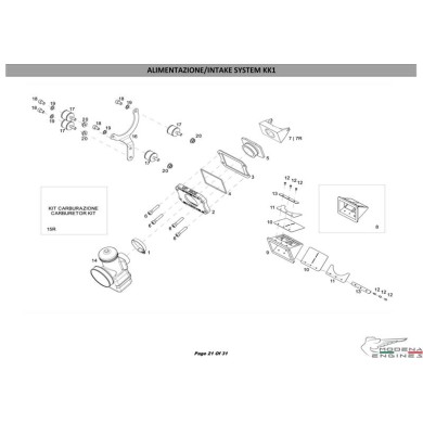 Intake manifold Modena - Maxter, mondokart, kart, kart store