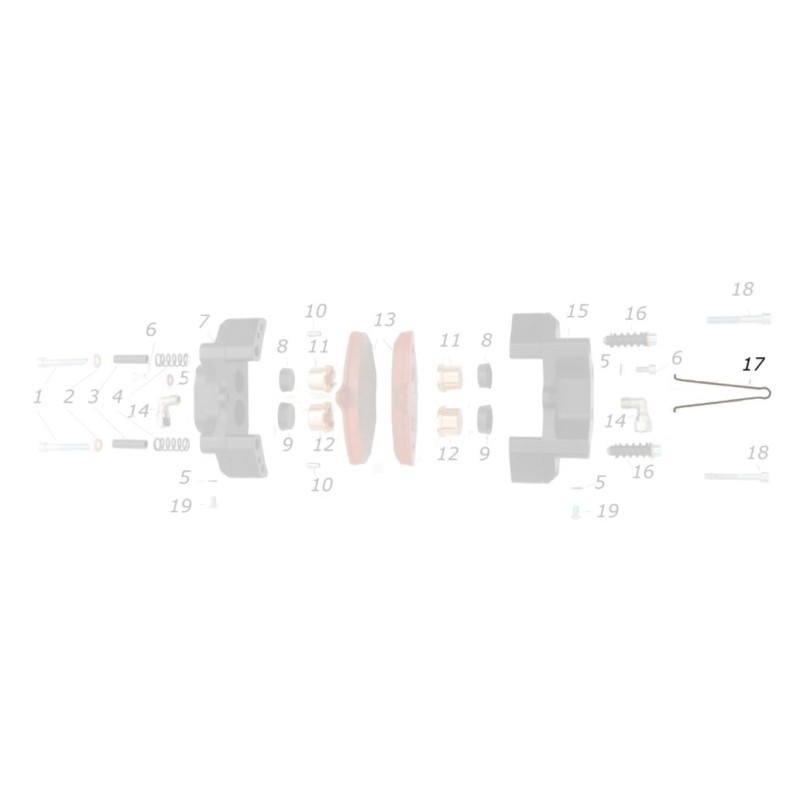 Clip Seguridad CRG trasera, MONDOKART, kart, go kart, karting