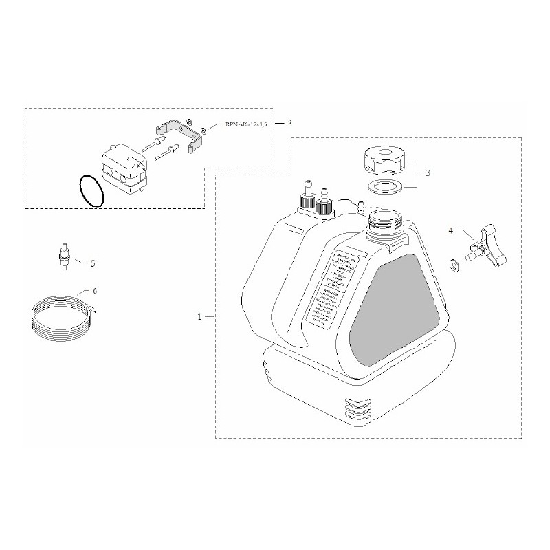 BirelArt Tankentlüftung Kit, MONDOKART, kart, go kart, karting