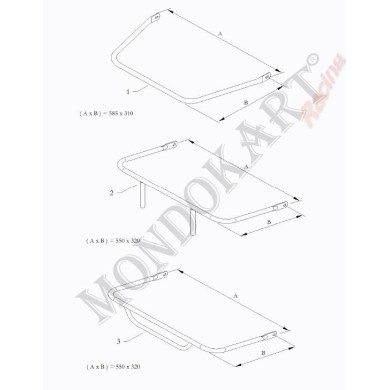Front bumper D 550x320 BirelArt (KF, KZ), mondokart, kart, kart