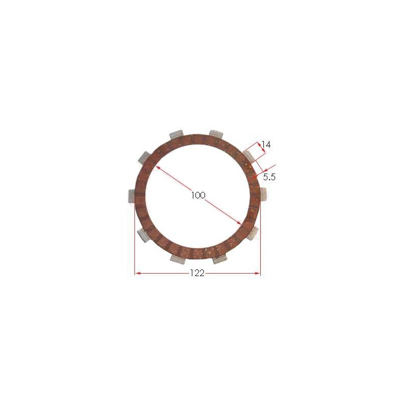Disque Embrayage Garni Modena KK1 MKZ, MONDOKART, kart, go