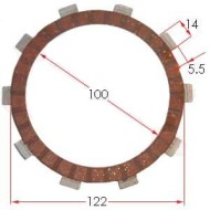 Disque Embrayage Garni Modena KK1 MKZ, MONDOKART, kart, go