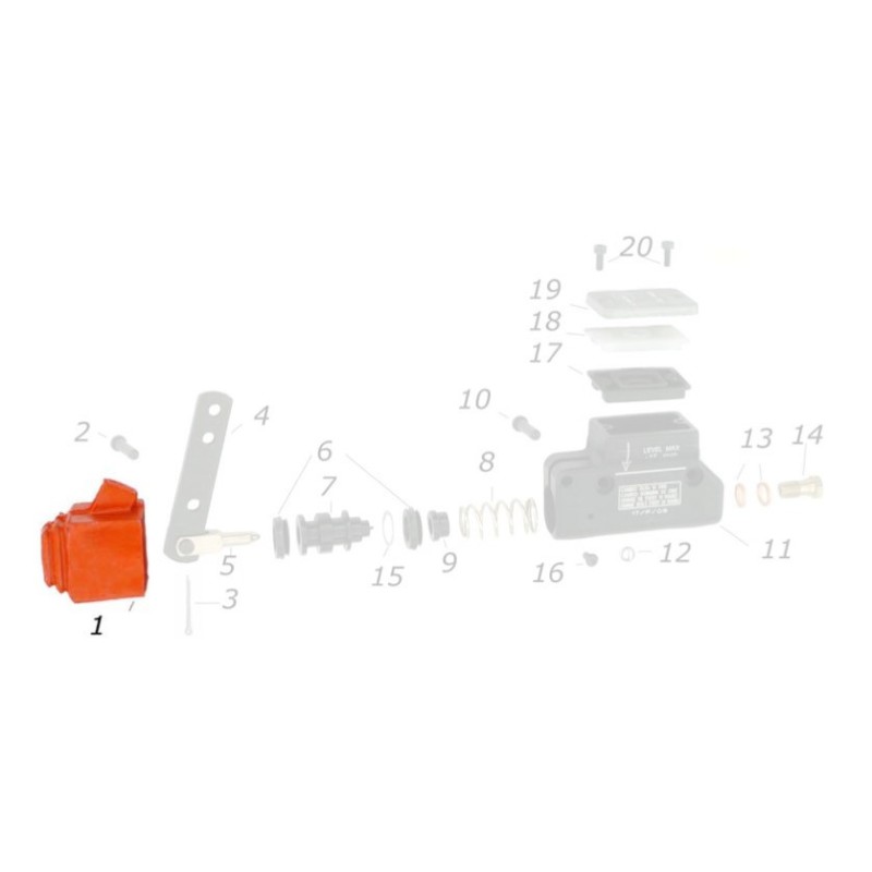 Copripolvere pompa freni CRG, MONDOKART, kart, go kart
