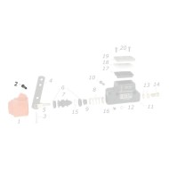 Brake pump Pin 16mm CRG, mondokart, kart, kart store, karting