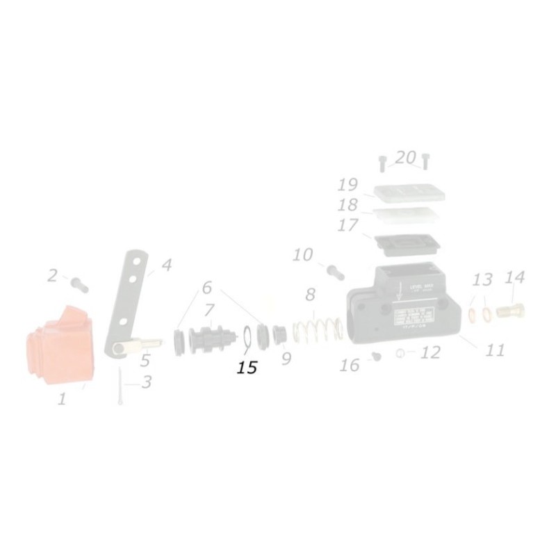 Distanziale 14-20x0,5 pompa freno CRG, MONDOKART, kart, go