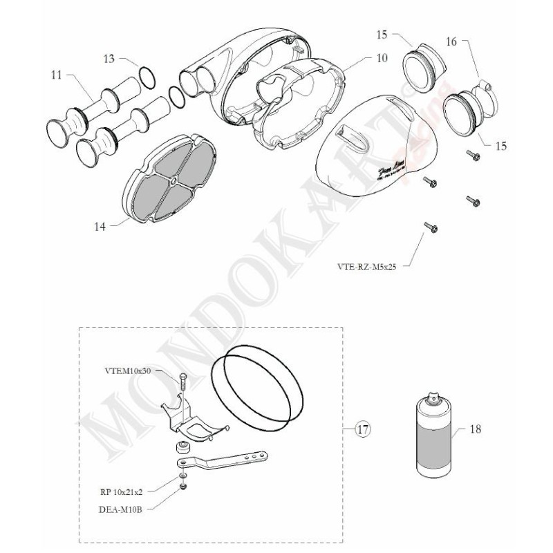 Suction Filter Silencer B23R 10/18 Freeline CIK BirelArt