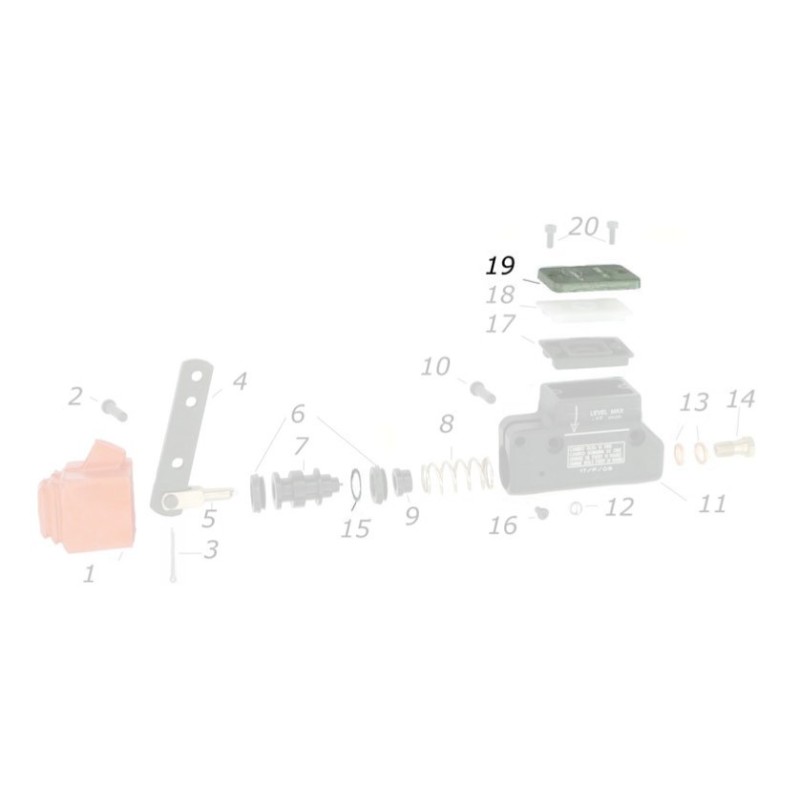 Coperchio Pompa Freno V05 / V04 CRG Ghisa, MONDOKART, kart, go