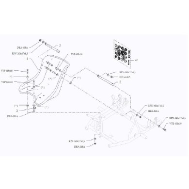 Supporto sedile tondo 320mm Freeline BirelArt, MONDOKART, kart