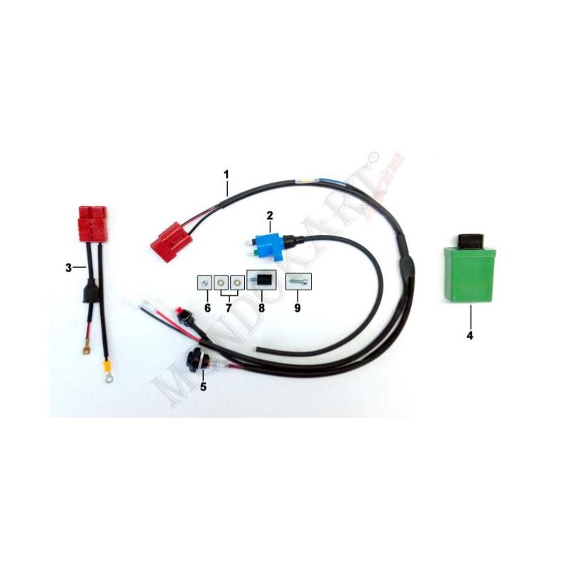 Pulsante avviamento Nero, MONDOKART, kart, go kart, karting