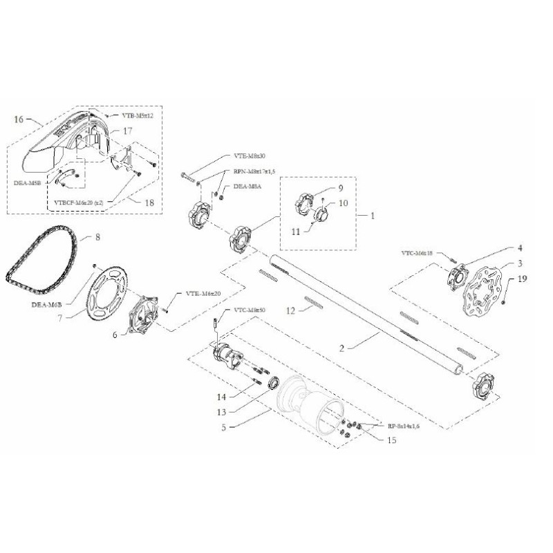 Flat Axle Key 6x6x60, mondokart, kart, kart store, karting