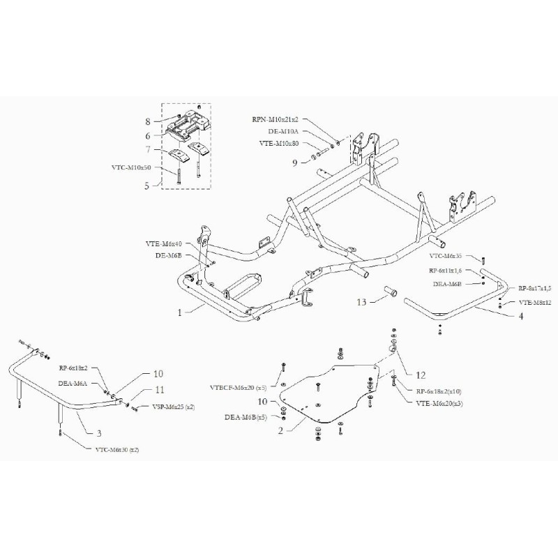 Rosetta versenkten M6 BirelArt anodisiertem Aluminium