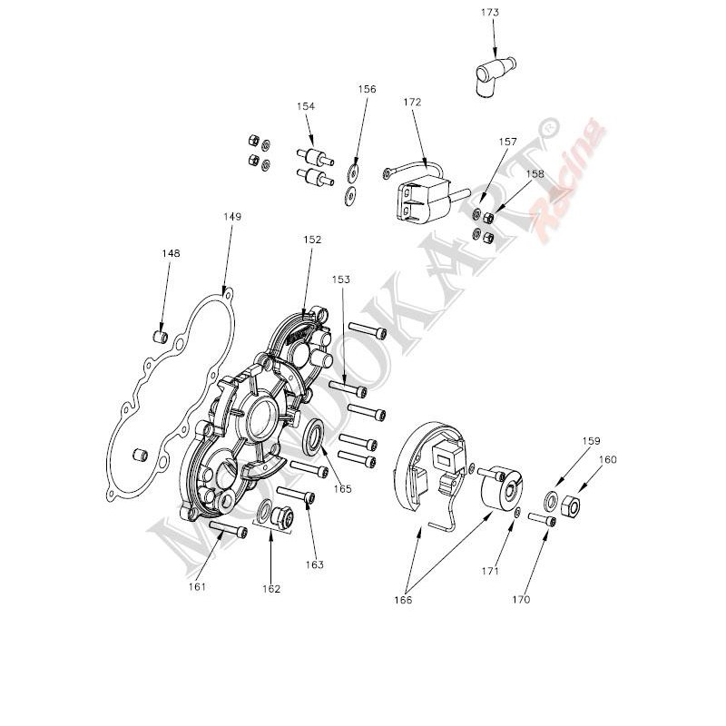 Livello olio indicatore M16 x 1,5 Vortex, MONDOKART, kart, go