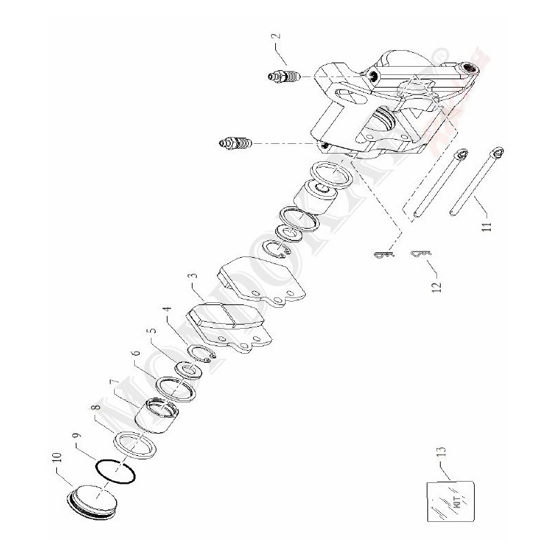 Tornillo Sangrador Freno G 1/8 BirelArt, MONDOKART, kart, go