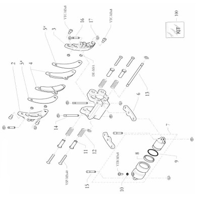 Kit revisione pinza CX-I24 BirelArt, MONDOKART, kart, go kart