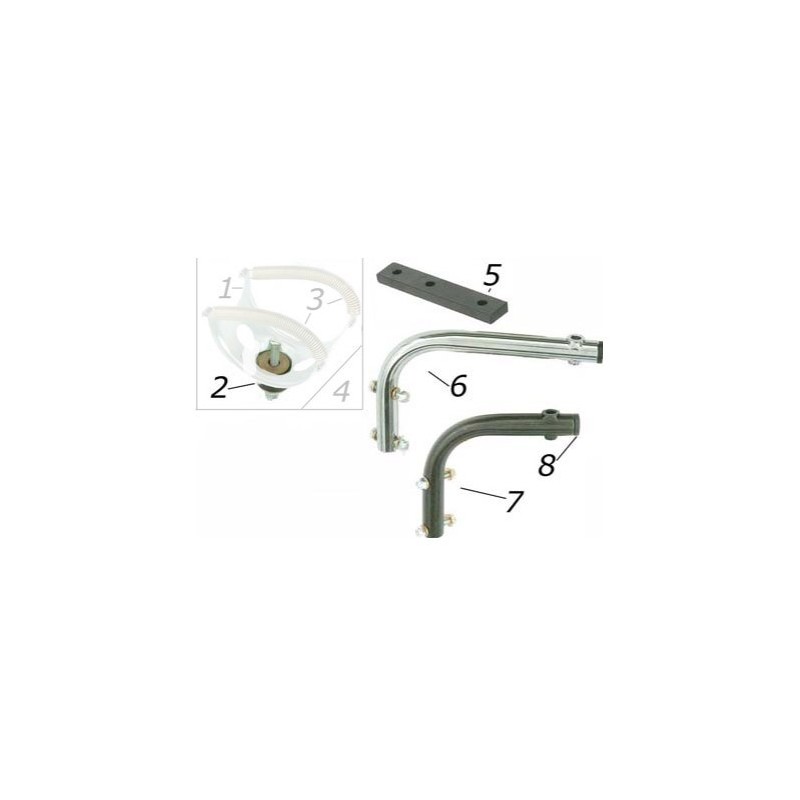 Support Silencieux en caoutchouc, MONDOKART, kart, go kart