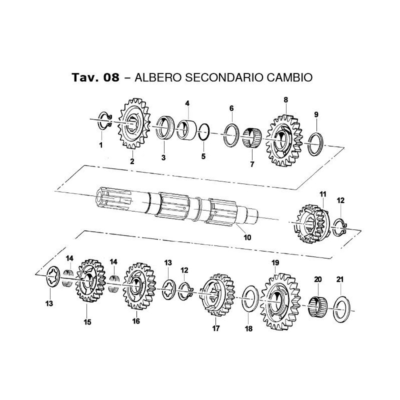 Getriebe AS Z 2 ^ 29 Sekundär TM KZ10B (AB-Code), MONDOKART