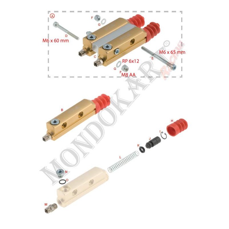 OR tappo spurgo pompa freno OTK TonyKart, MONDOKART, kart, go