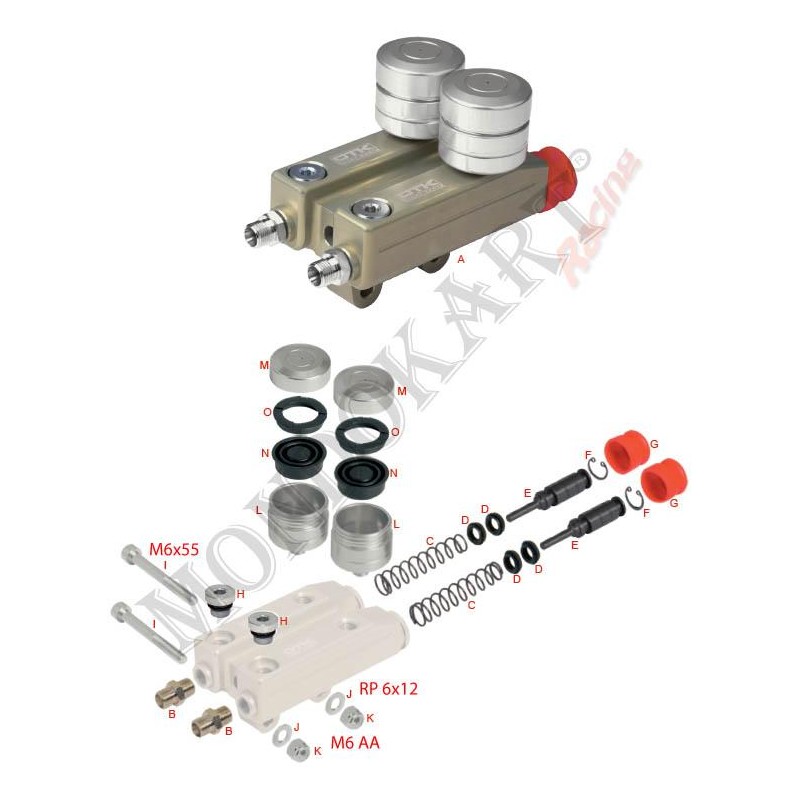 Cache poussière pompe frein BS5 - BS6 - BS7 OTK TonyKart