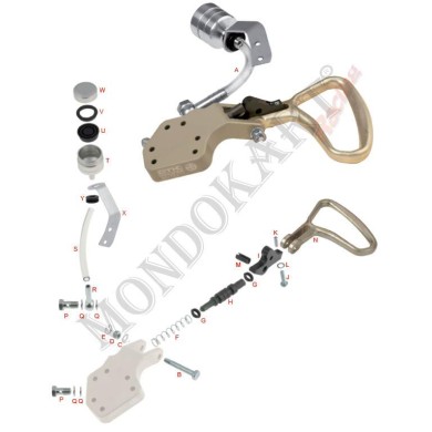 Spingi pistoncino pompa freno anteriore BS7 SA3 OTK TonyKart