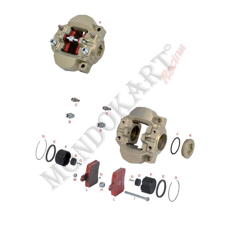 Vis Tête Fraisée M4x14 mm, MONDOKART, kart, go kart, karting
