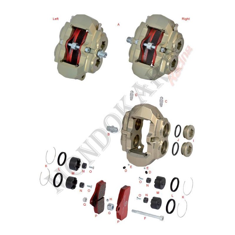 Raccord droit frein M10x1-1 / 8 '' OTK TonyKart (NEW)