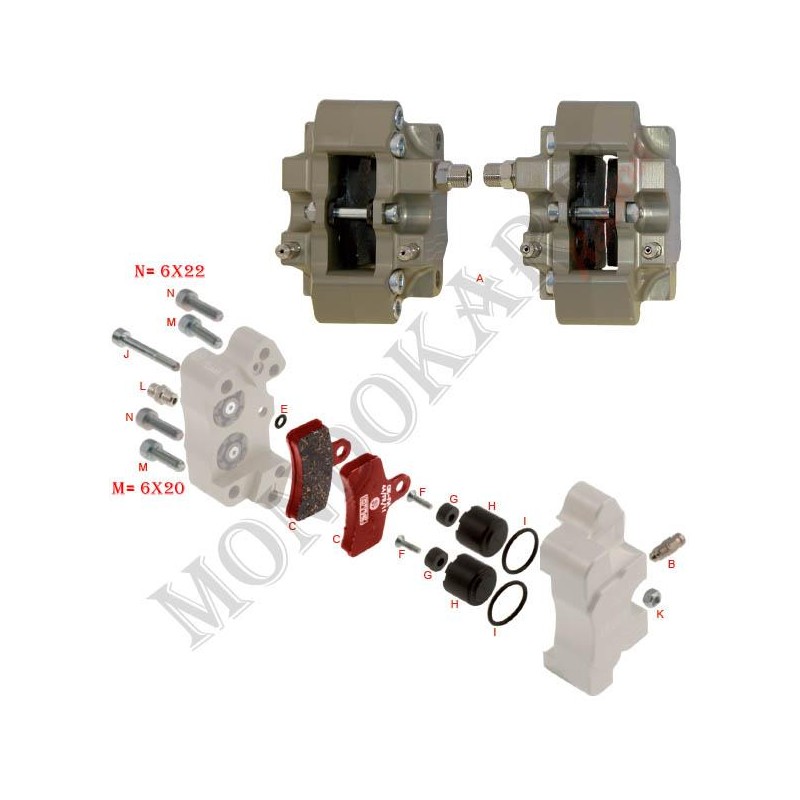 Gerader Bremsschlauchleitungen Passverbindung, MONDOKART, kart