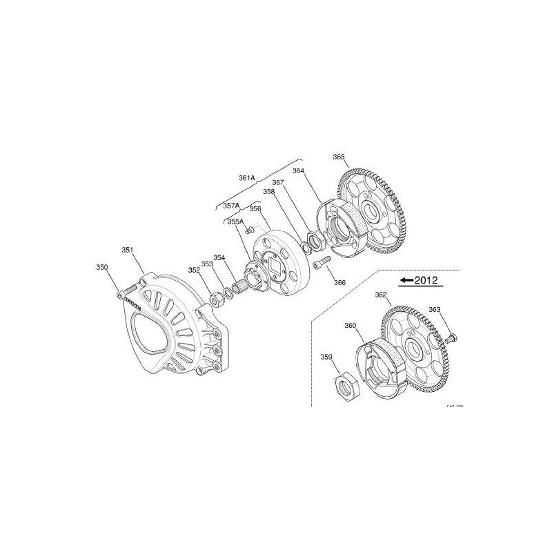 Rondella Interna Frizione Pignone (Accensione) Iame, MONDOKART
