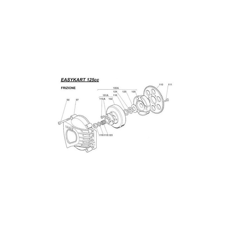 Rondella Interna Frizione Pignone (Accensione) Iame, MONDOKART