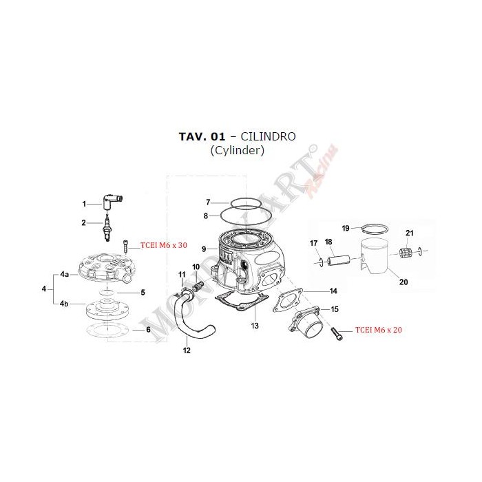 O-ring grande testa TM, MONDOKART, kart, go kart, karting