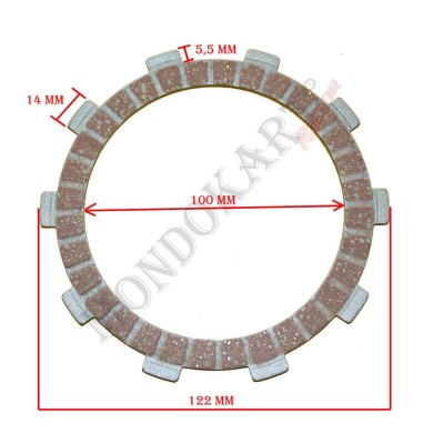 Disque Embrayage TM, MONDOKART, kart, go kart, karting, pièces