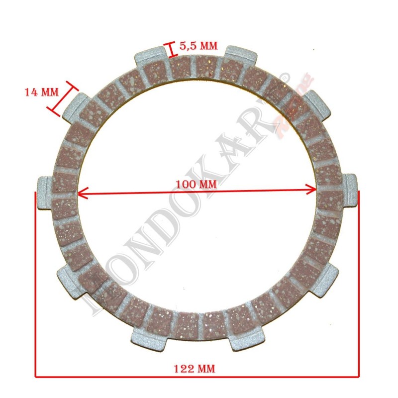 Disque Embrayage TM, MONDOKART, kart, go kart, karting, pièces
