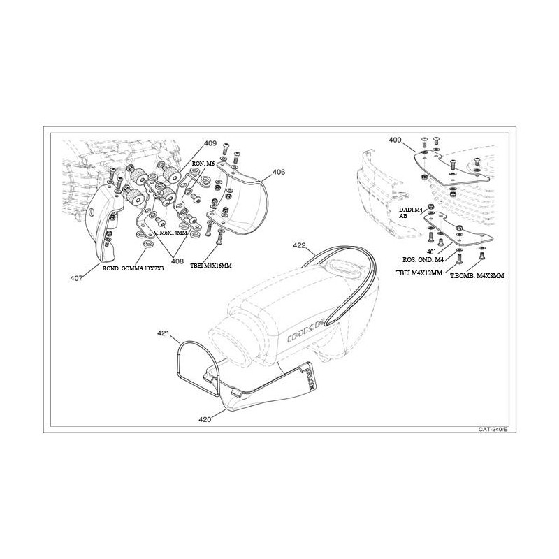 Deflector aire derecho Iame Swift (a partir de 2015)