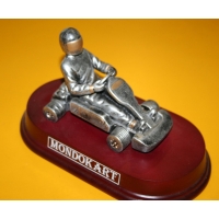 Trofeo Coppa Kart Stilizzato in metallo