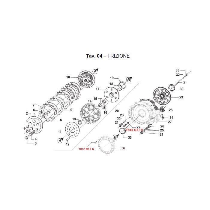 Couvercle Carter Embrayage TM KZ10C, MONDOKART, kart, go kart