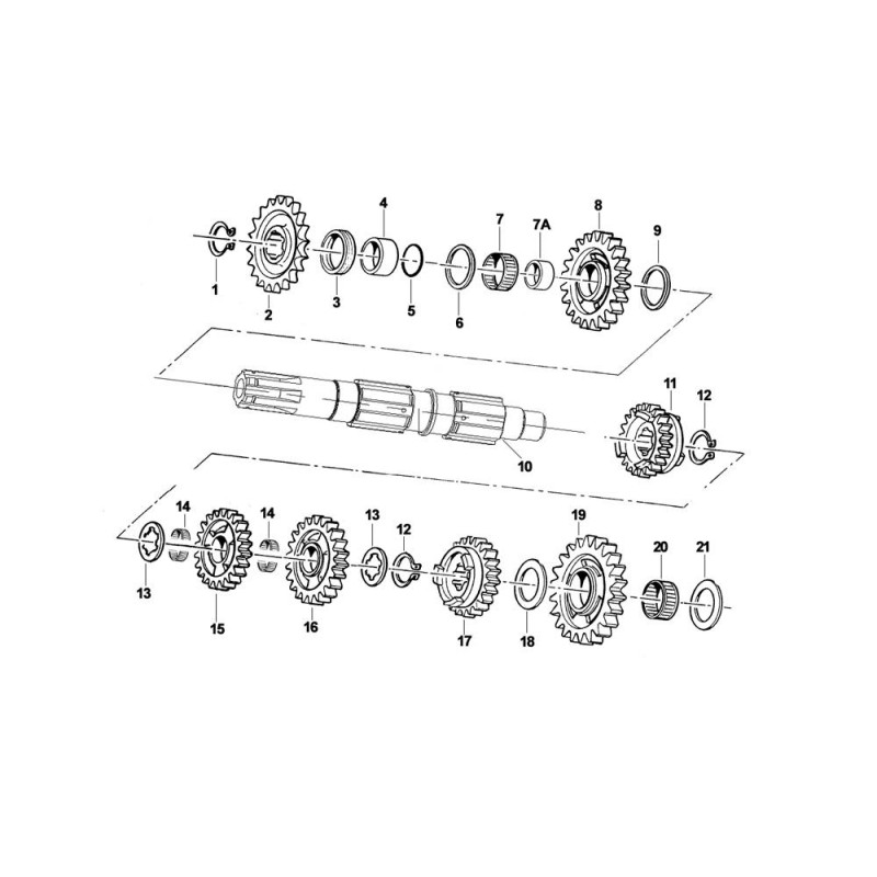 Roller cage secondary shaft TM, mondokart, kart, kart store