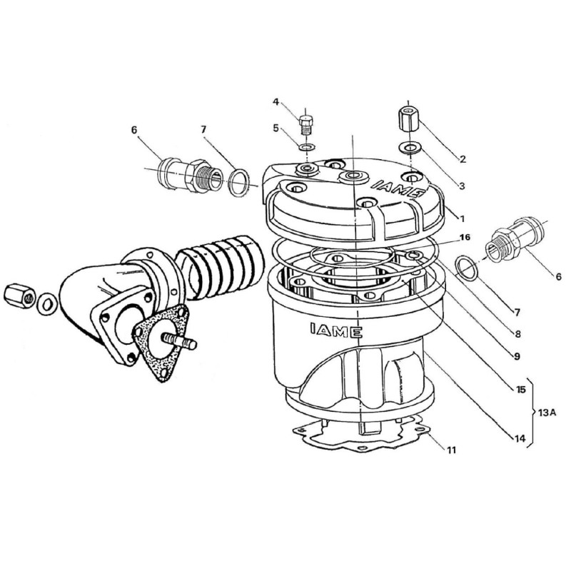 Joint Embase 0.2mm IAME Easykart - Leopard 125cc, MONDOKART