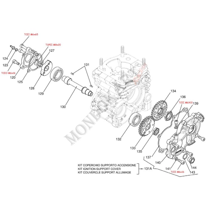Clavette Embrayage / pignon / volant Iame, MONDOKART, kart, go