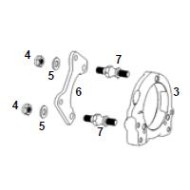 Gujon M10x23 support d'étrier CRG, MONDOKART, kart, go kart
